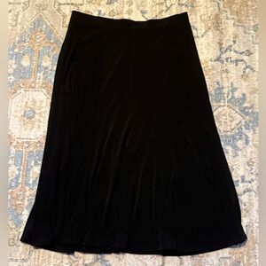Lane Bryant Black Long Skirt SZ  18/20